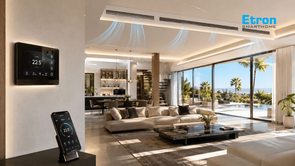 Điều khiển HVAC thông minh trong hệ thống KNX biệt thự