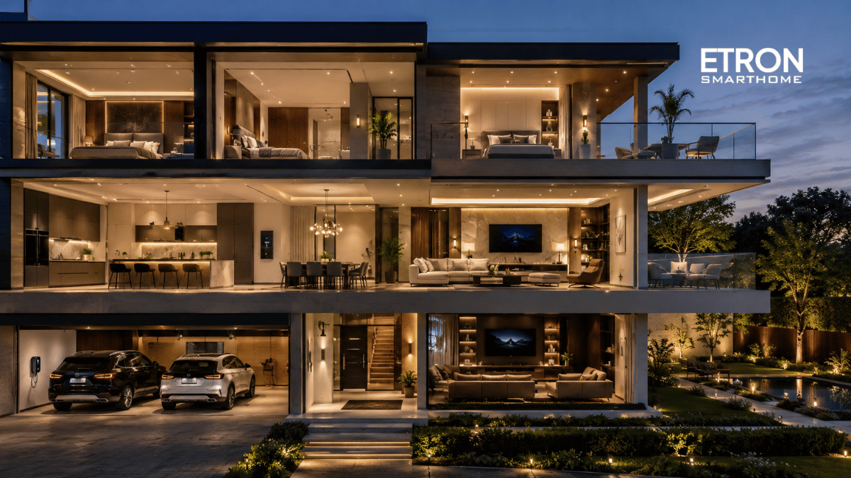 Case study biệt thự 3 tầng ứng dụng hệ thống nhà thông minh KNX