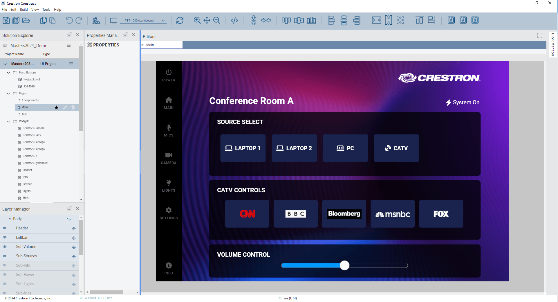 Crestron - xây dựng các giải pháp giao diện người dùng tích hợp