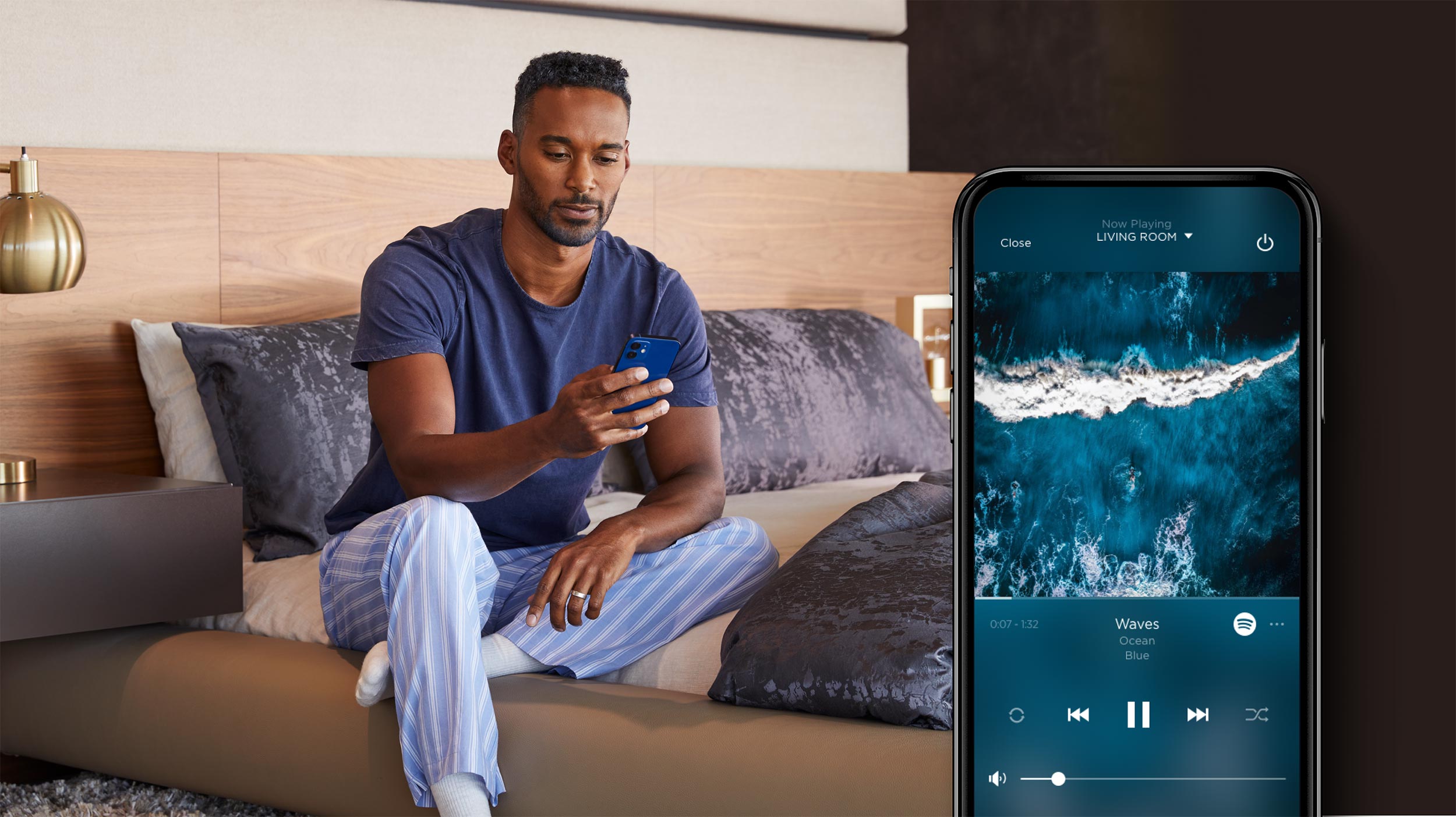 Điều khiển nhạc trên ứng dụng Savant