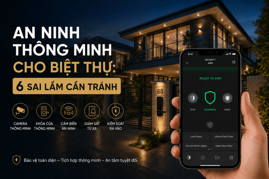an ninh thông minh cho biệt thự