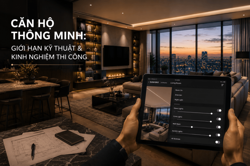 Căn hộ thông minh - Giới hạn kỹ thuật và kinh nghiệm thi công
