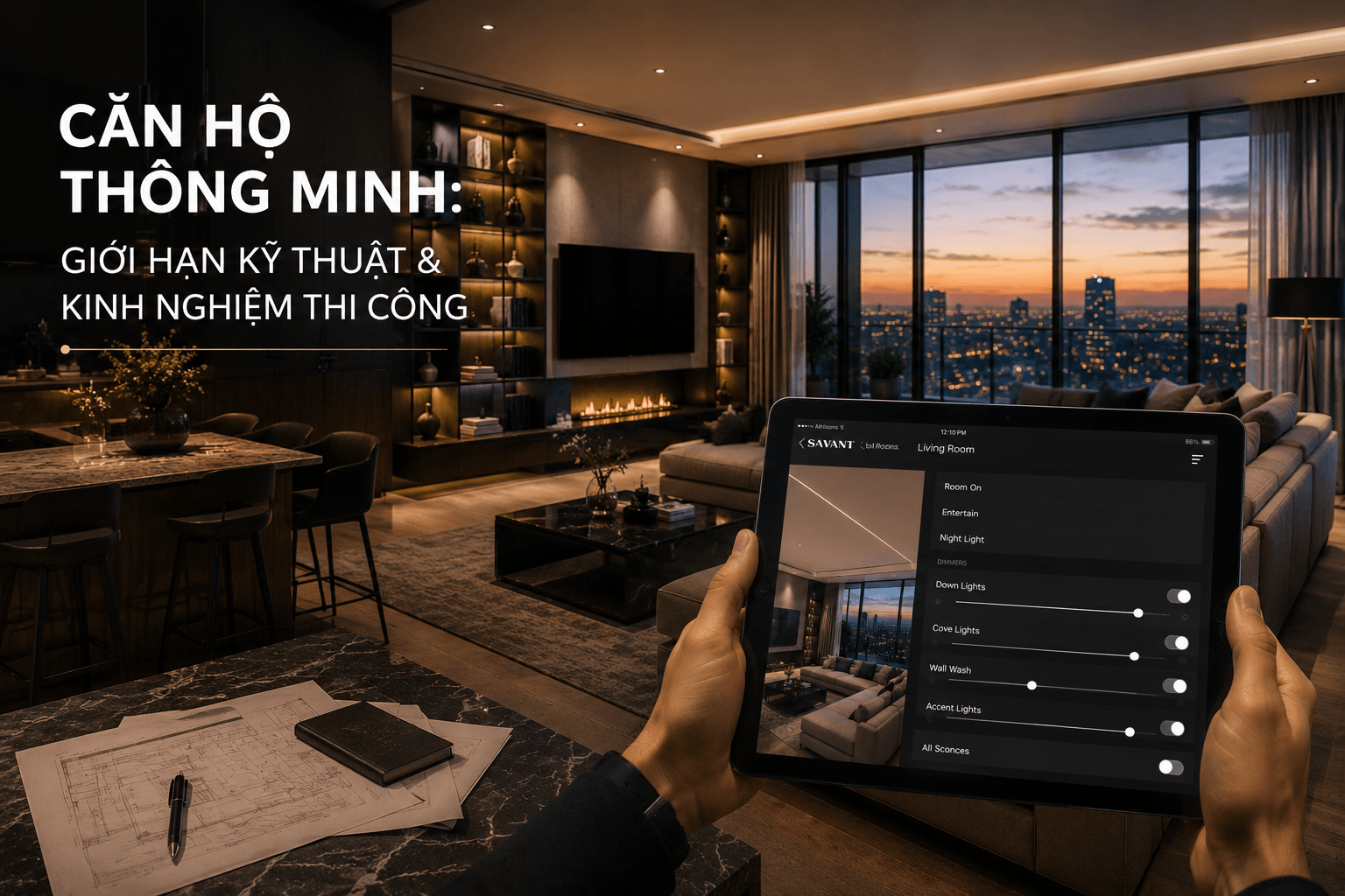 Căn hộ thông minh - Giới hạn kỹ thuật và kinh nghiệm thi công
