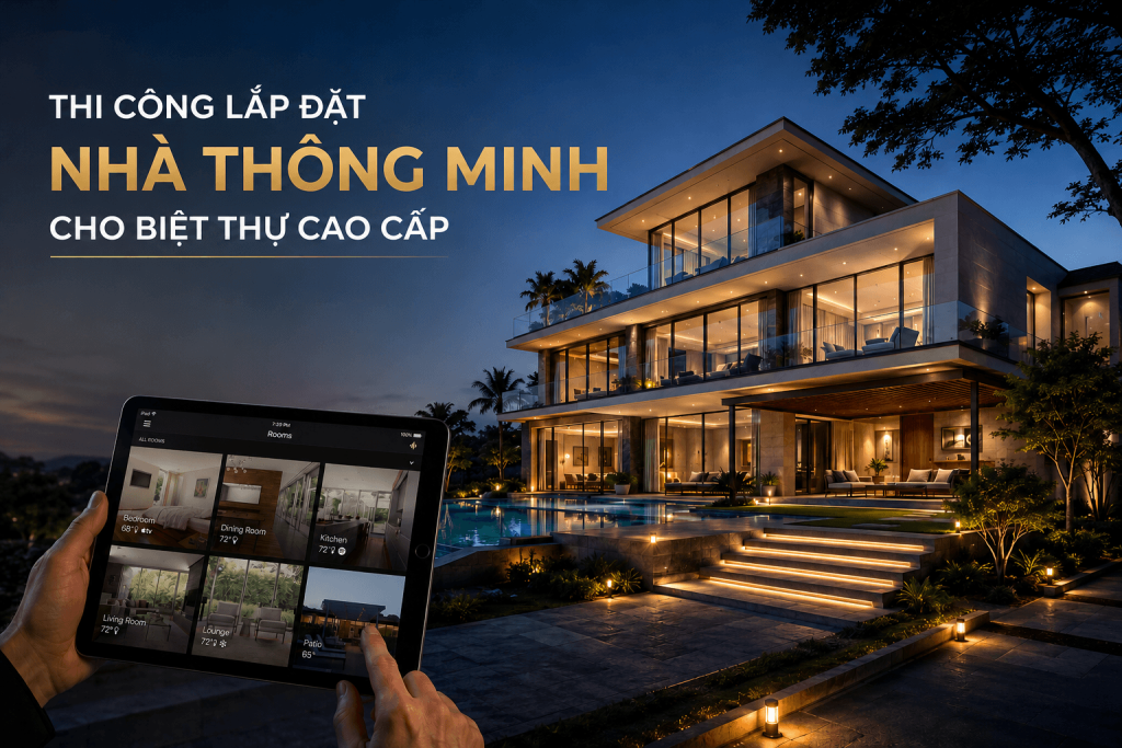 thi công lắp đặt nhà thông minh cao cấp