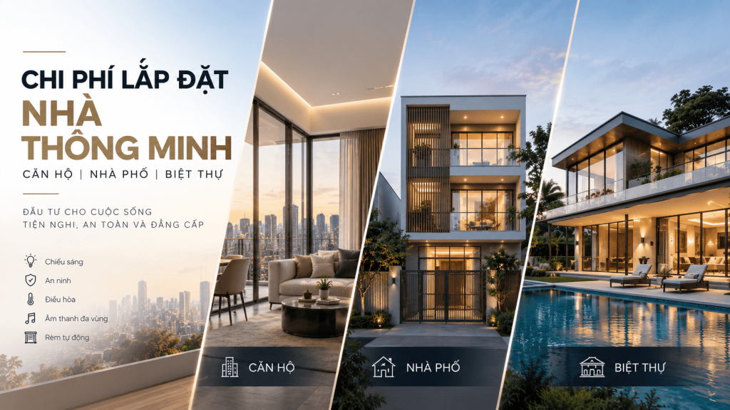 chi phí lắp đặt nhà thông minh