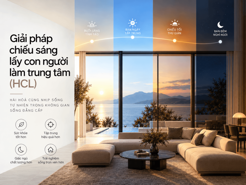 giải pháp chiếu sáng lấy con người làm trung tâm (HCL)