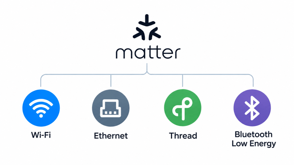 Matter kết nối được với các giao thức phổ biến 